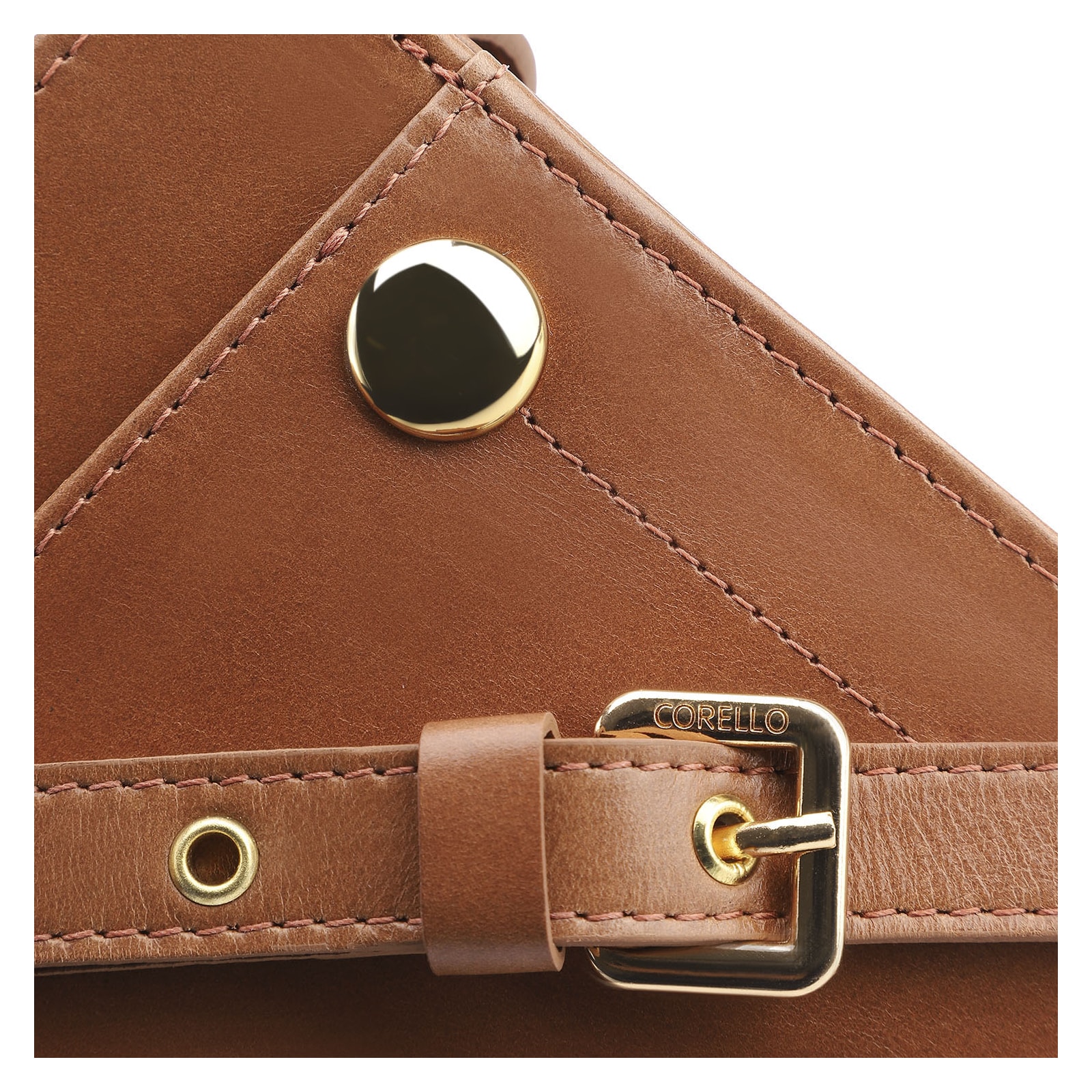 Bolsa Transversal Couro Marrom