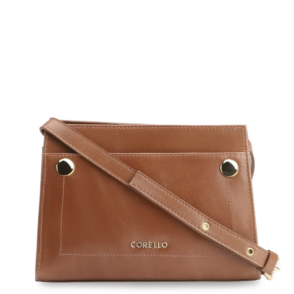 Bolsa Transversal Couro Marrom