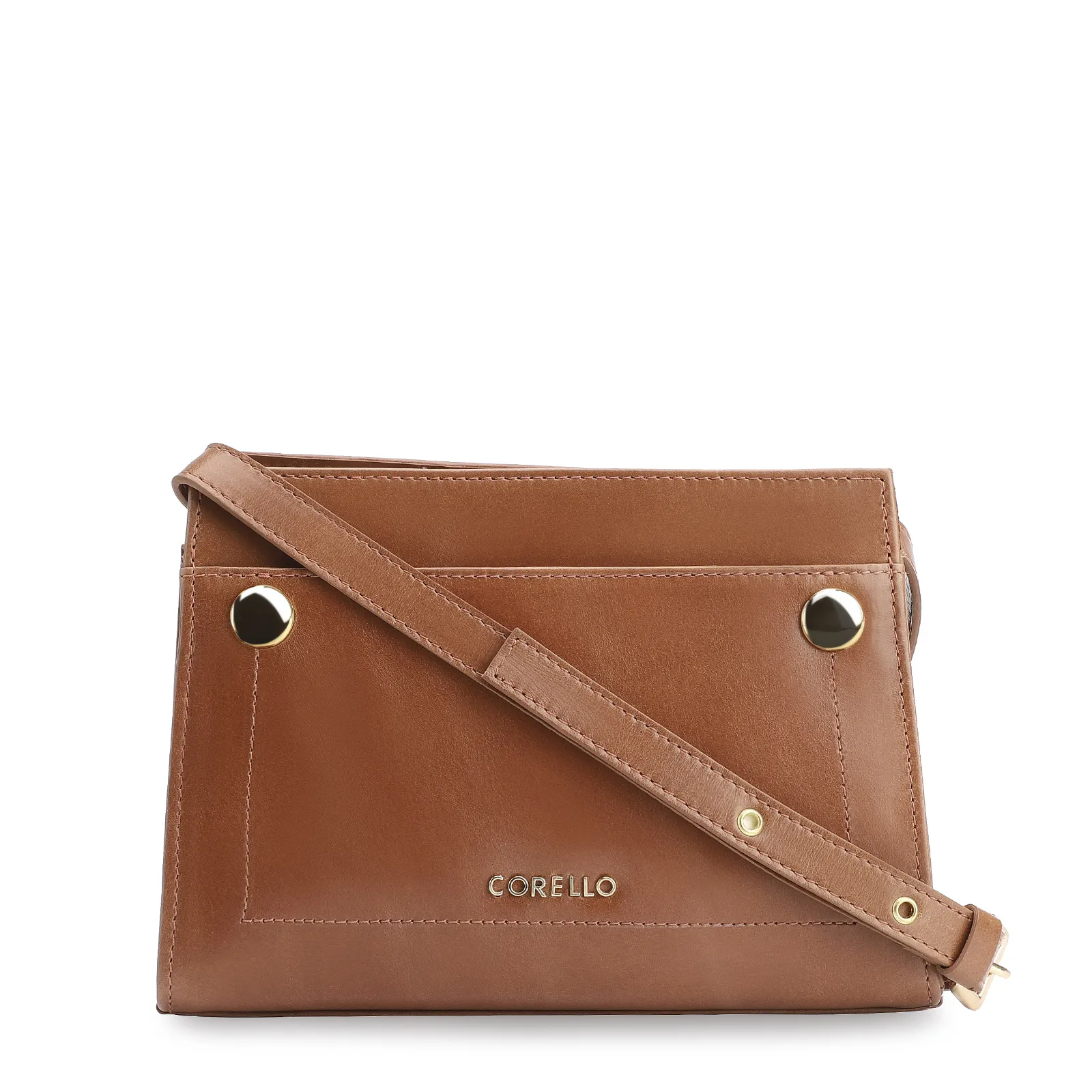 Bolsa Transversal Couro Marrom