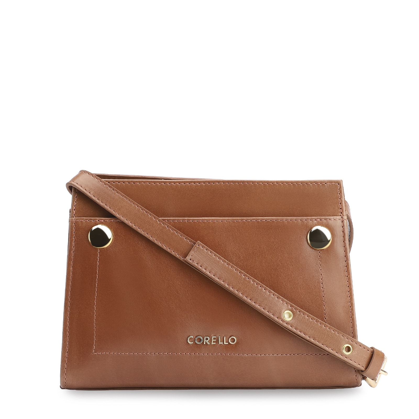 Bolsa Transversal Couro Marrom