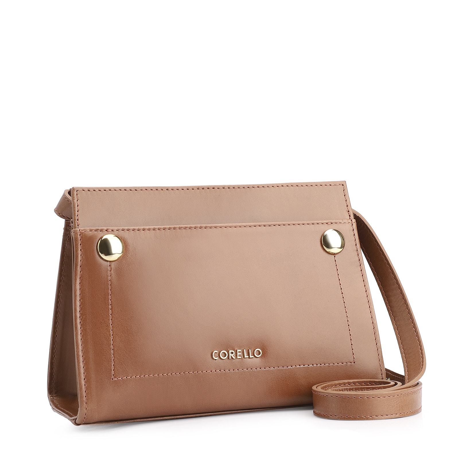 Bolsa Transversal Couro Marrom