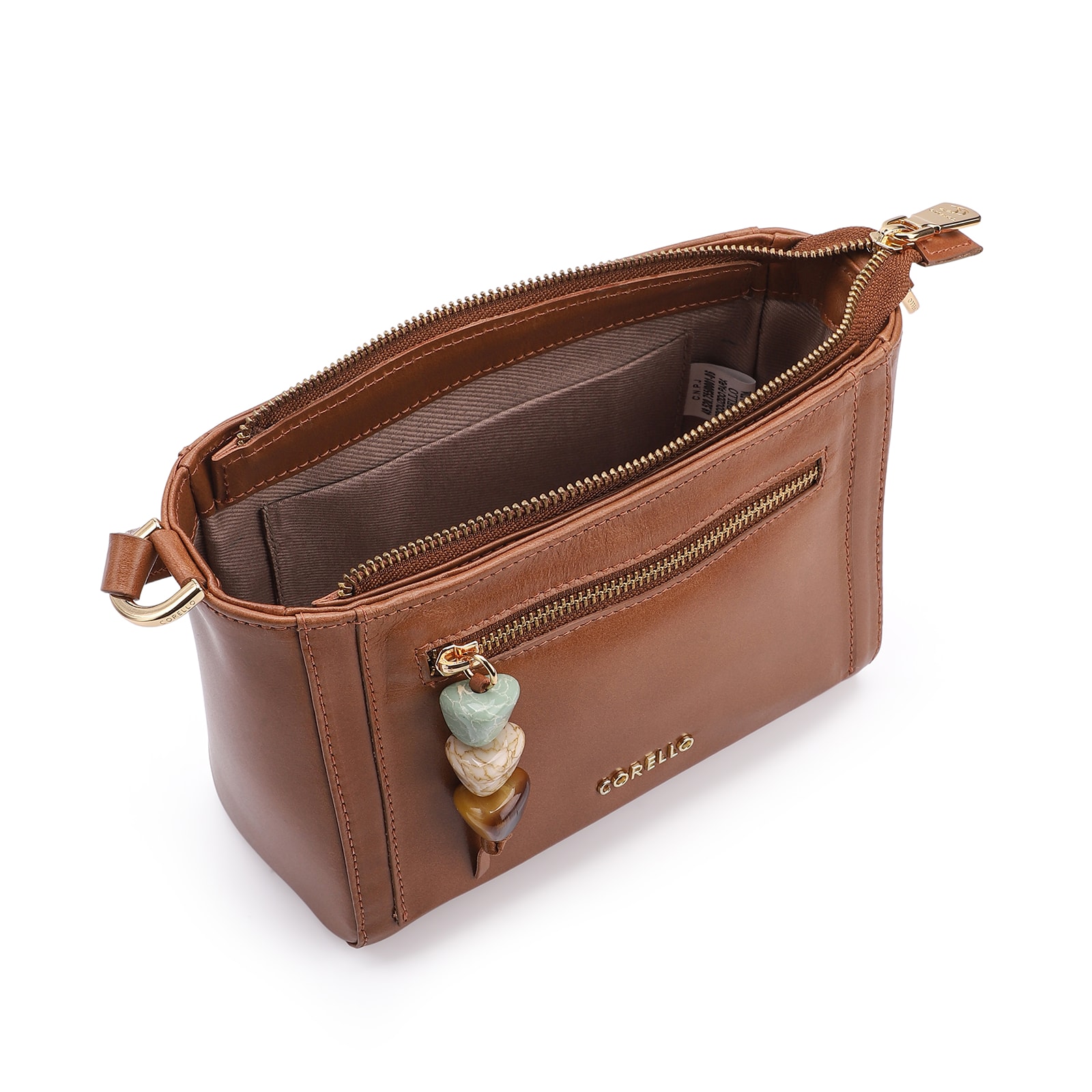 Bolsa Transversal Couro Marrom