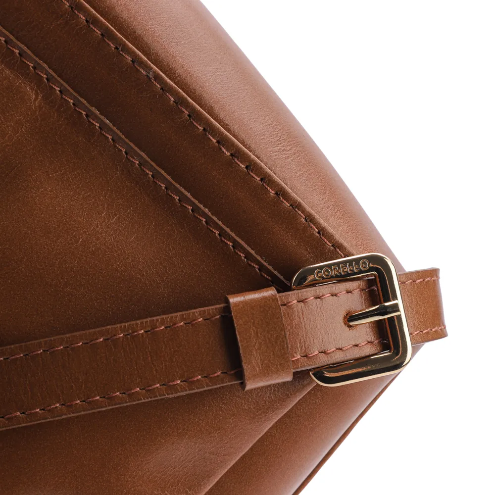 Bolsa Transversal Couro Marrom - imagem 7
