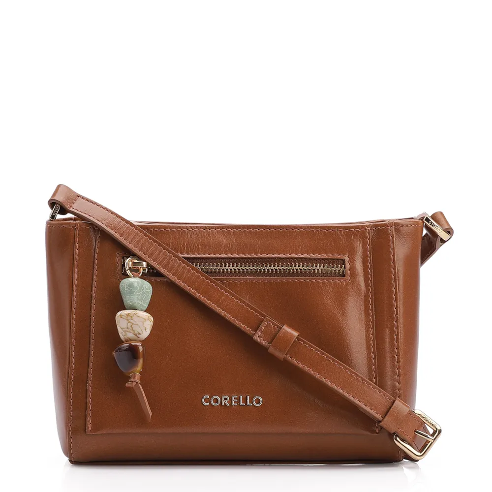 Bolsa Transversal Couro Marrom