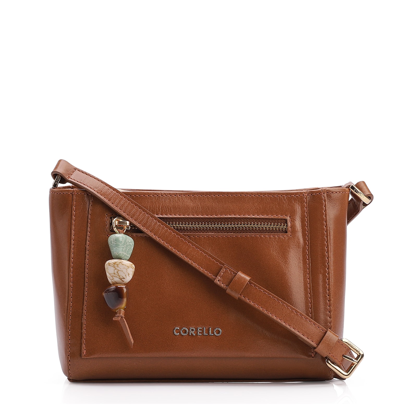 Bolsa Transversal Couro Marrom
