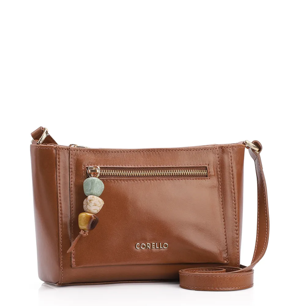 Bolsa Transversal Couro Marrom - imagem 2