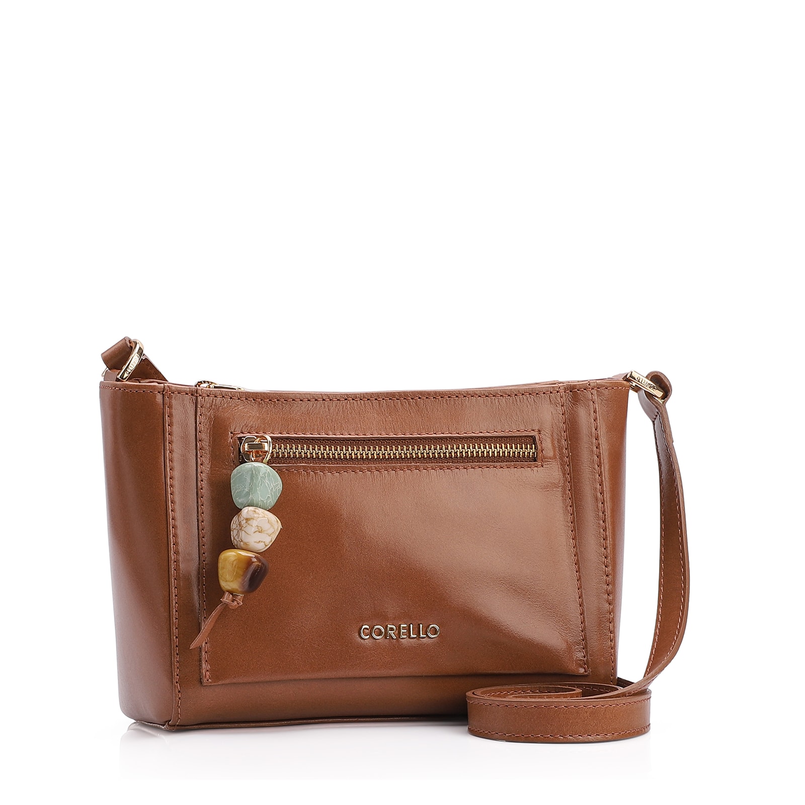 Bolsa Transversal Couro Marrom