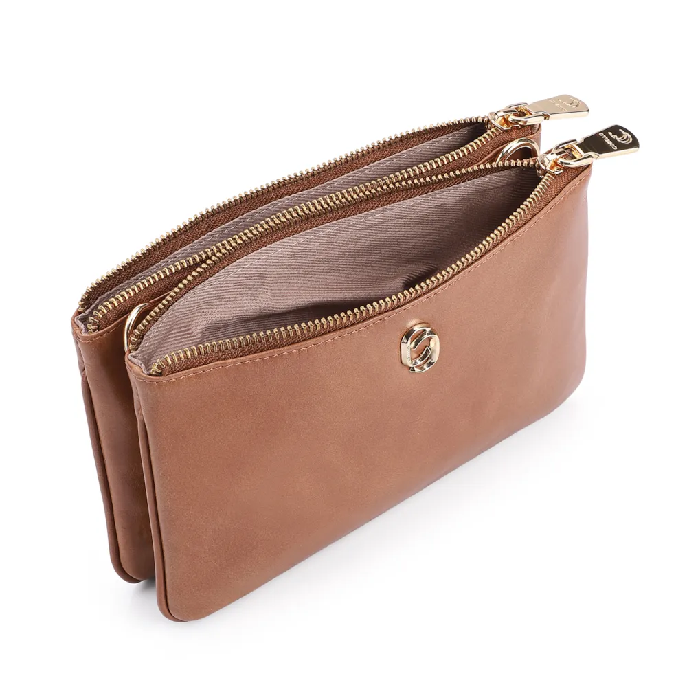 Bolsa Transversal Couro Marrom - imagem 4