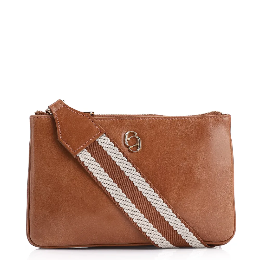 Bolsa Transversal Couro Marrom