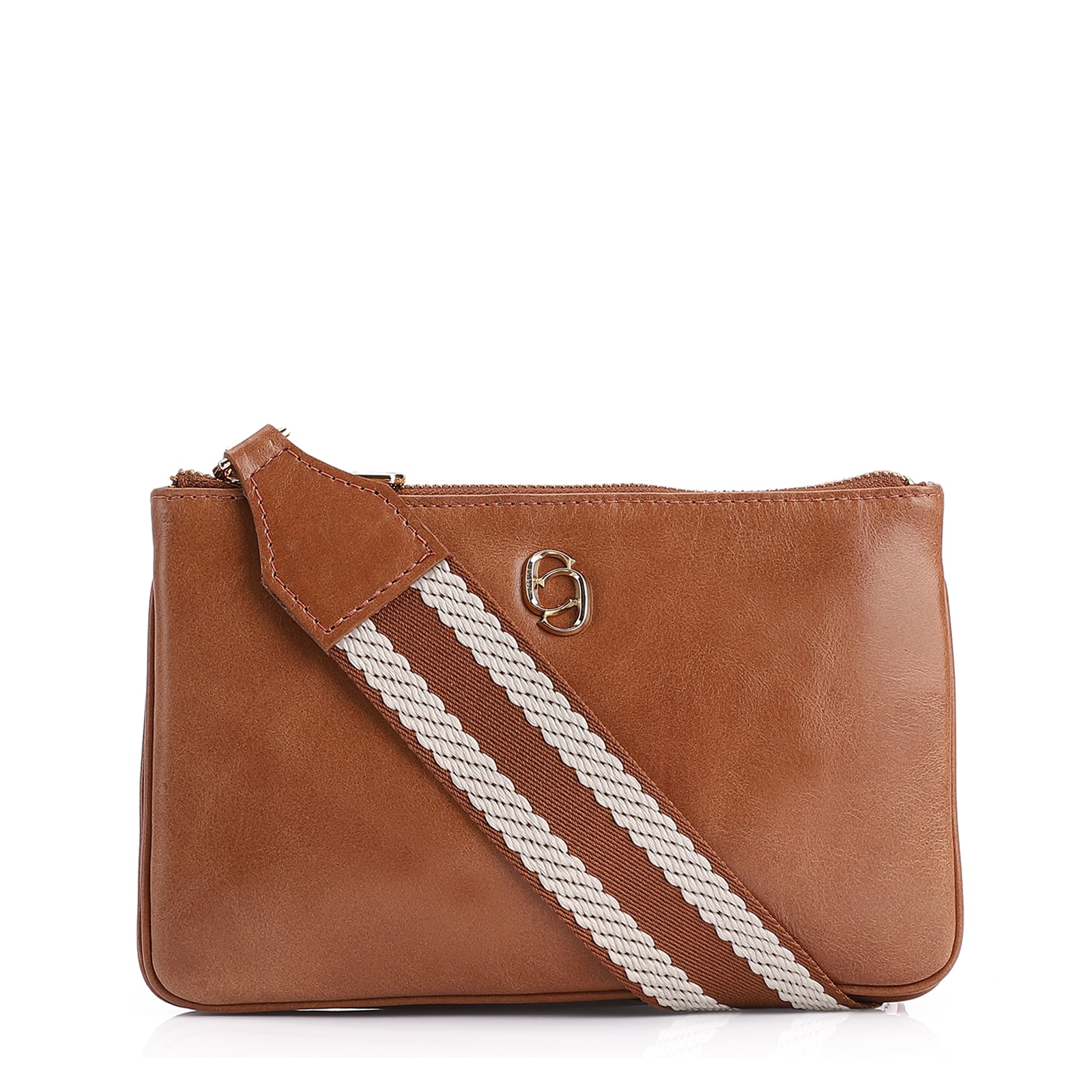 Bolsa Transversal Couro Marrom