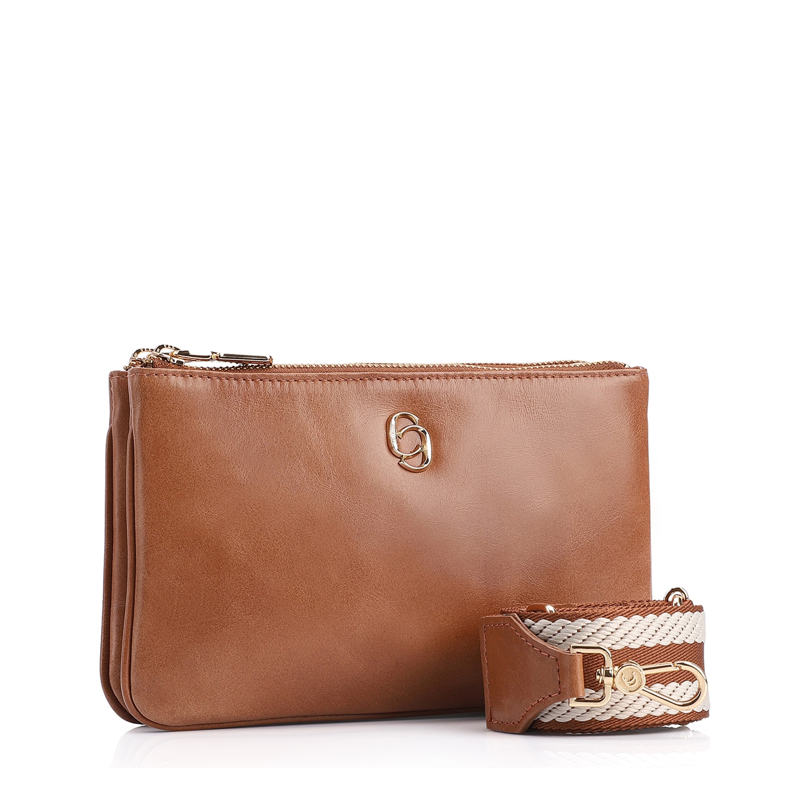 Bolsa Transversal Couro Marrom