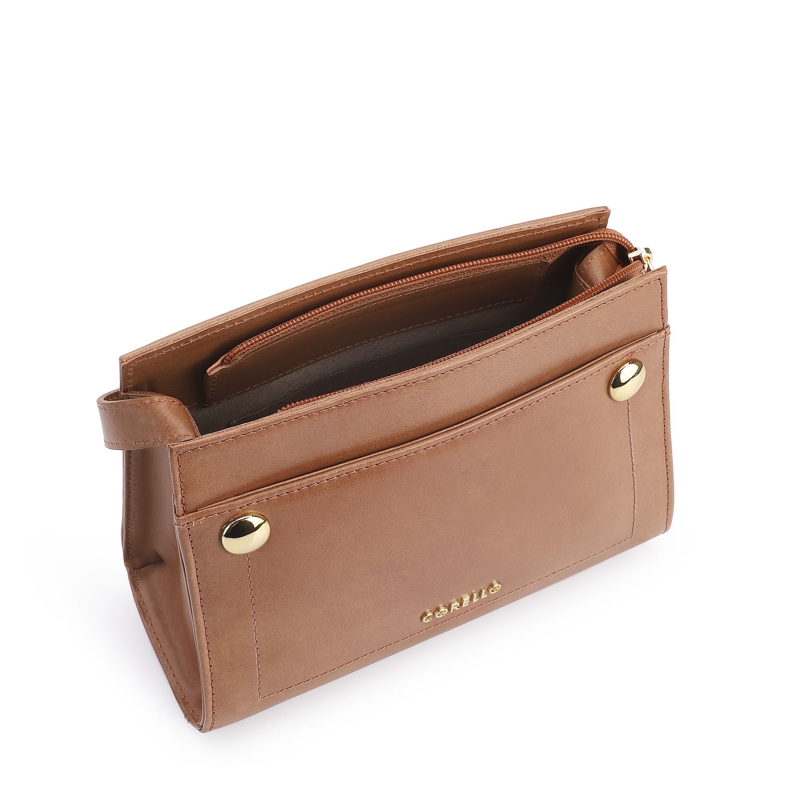 Bolsa Transversal Couro Marrom