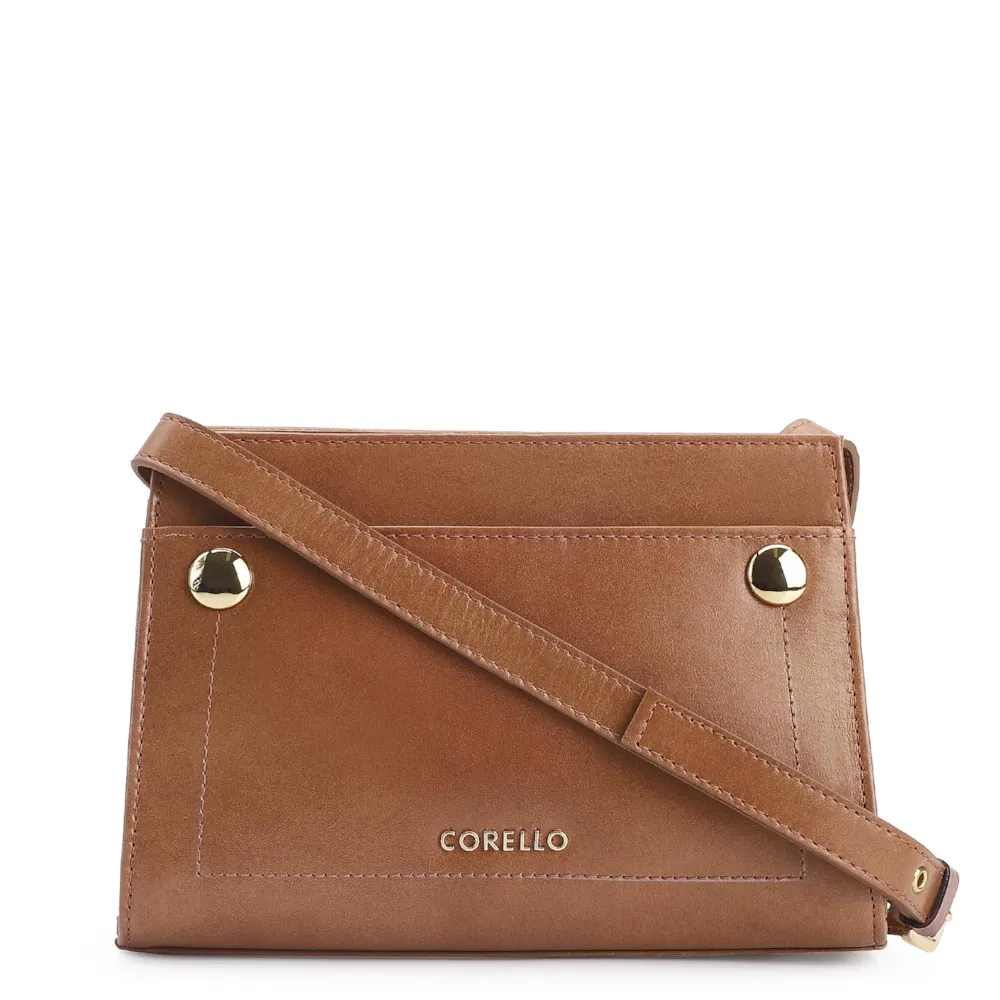 Bolsa Transversal Couro Marrom