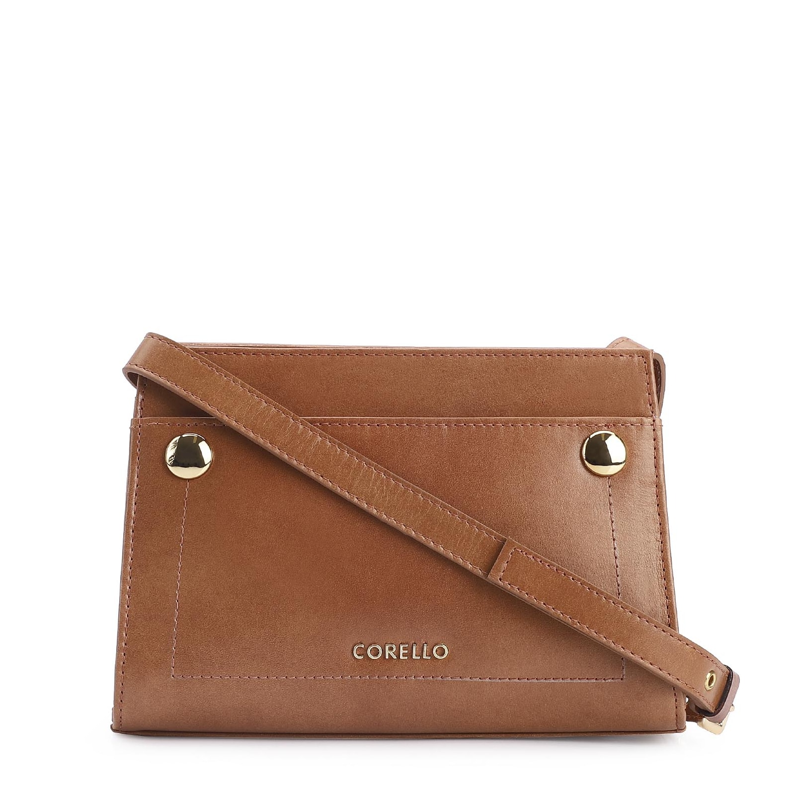 Bolsa Transversal Couro Marrom