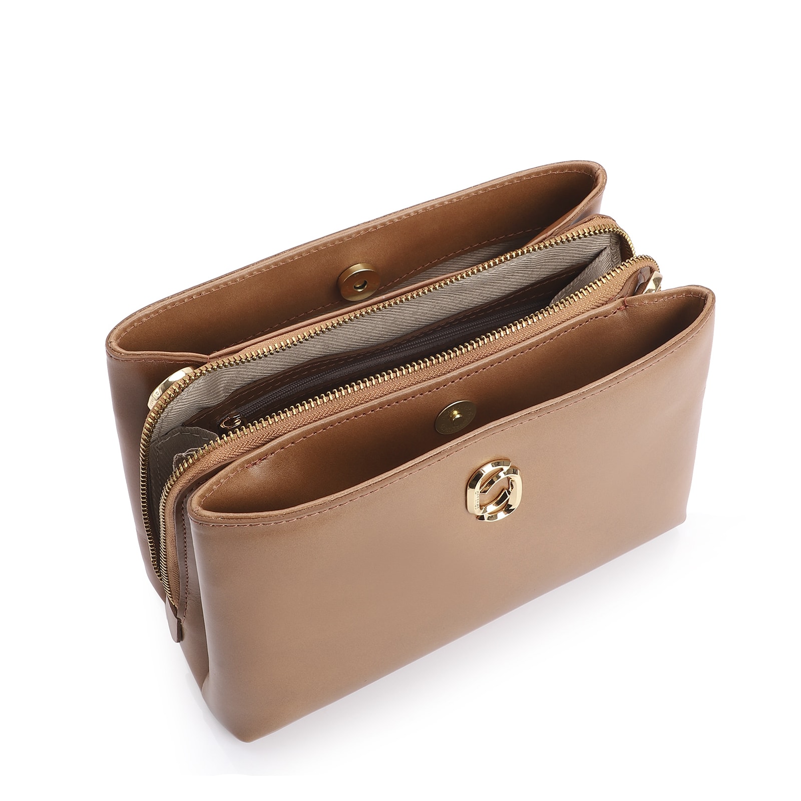 Bolsa Transversal Couro Marrom