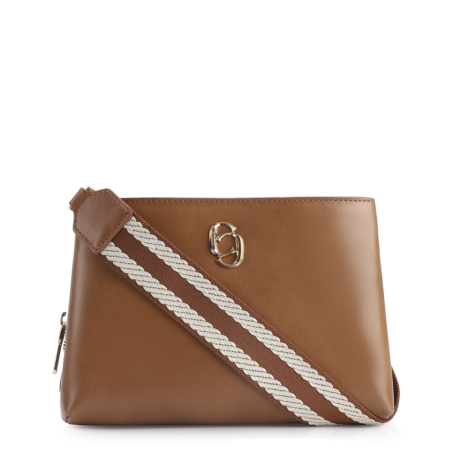 Bolsa Transversal Couro Marrom