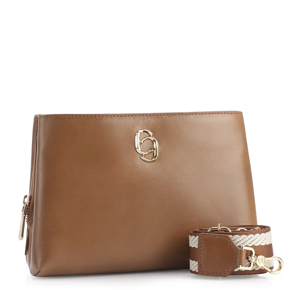 Bolsa Transversal Couro Marrom - imagem 2