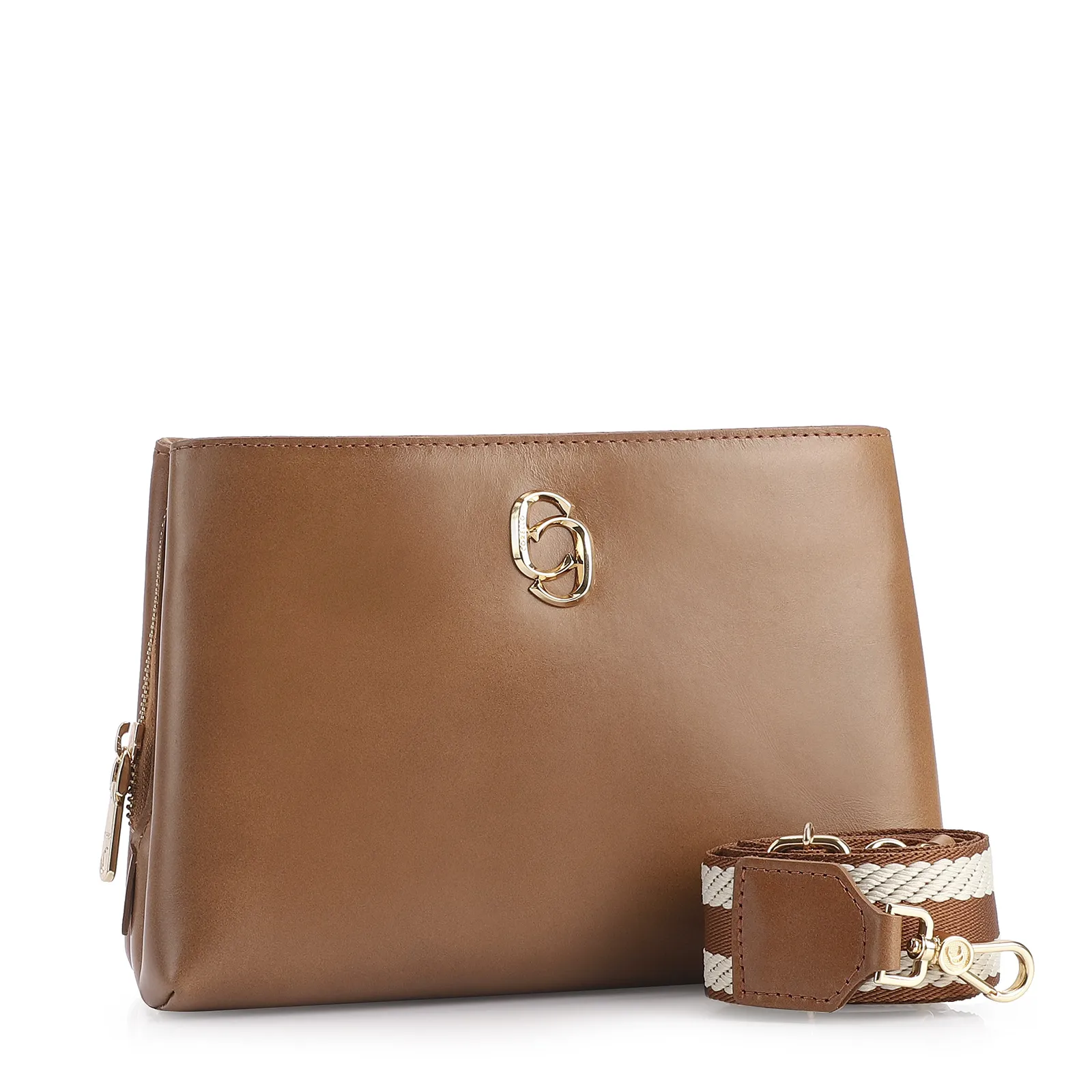Bolsa Transversal Couro Marrom