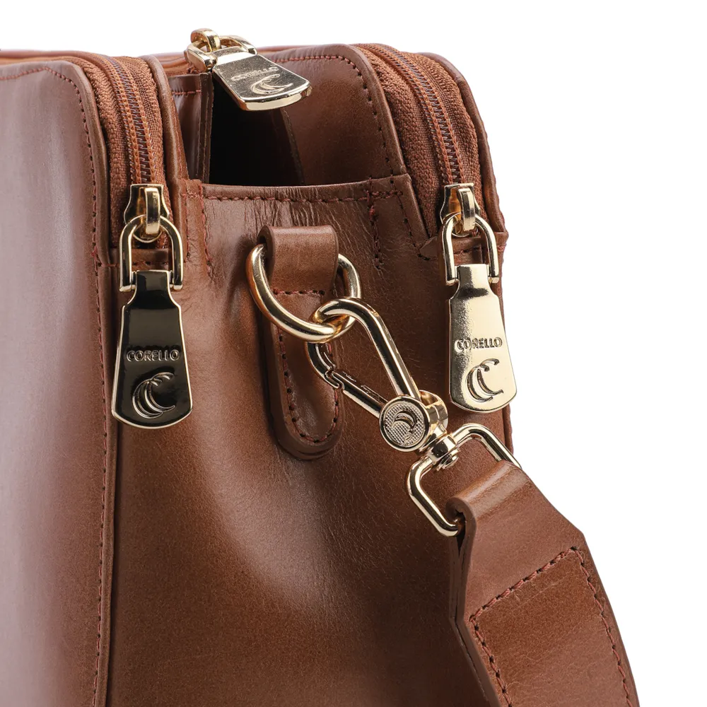 Bolsa Transversal Couro Marrom - imagem 5