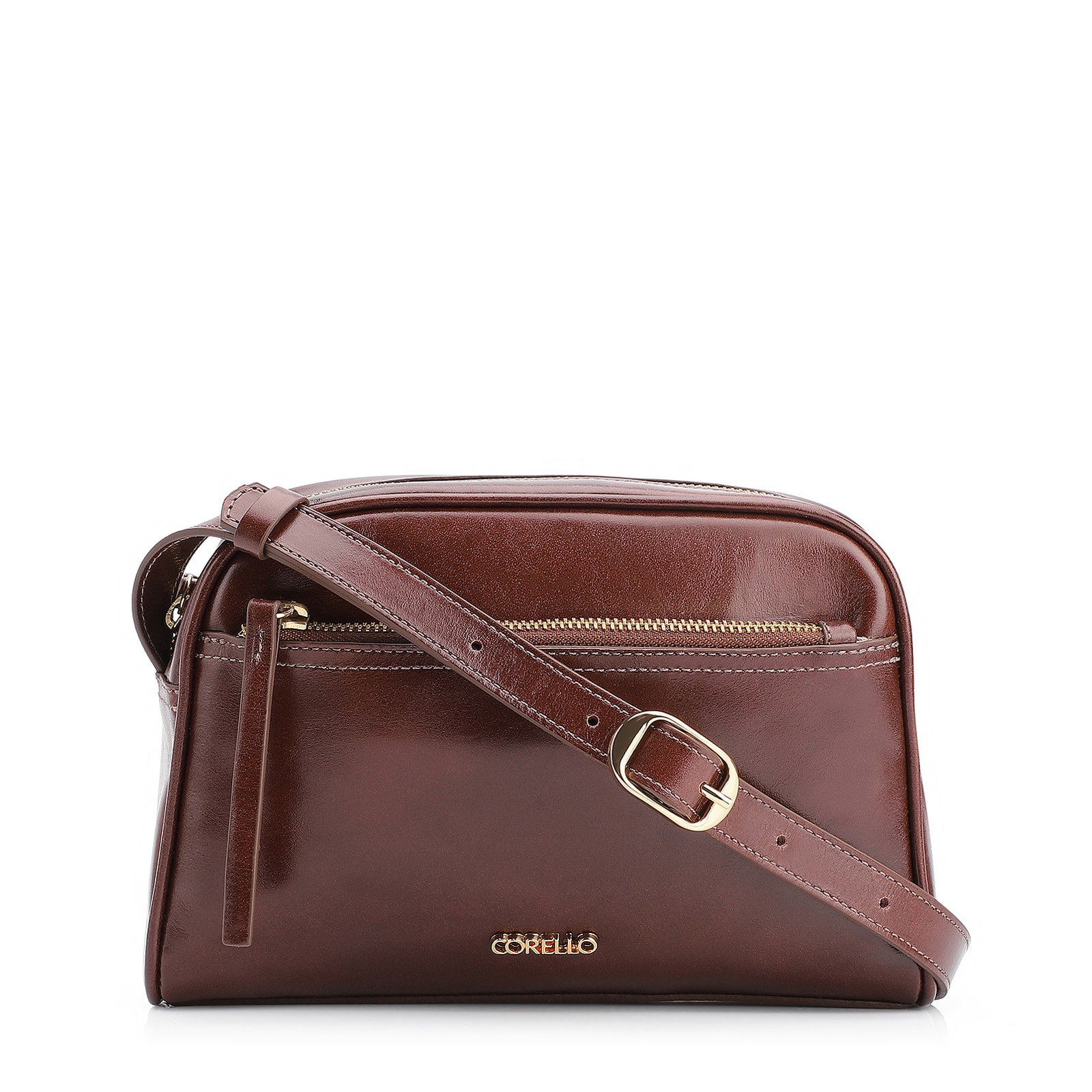 Bolsa Transversal Couro Marrom