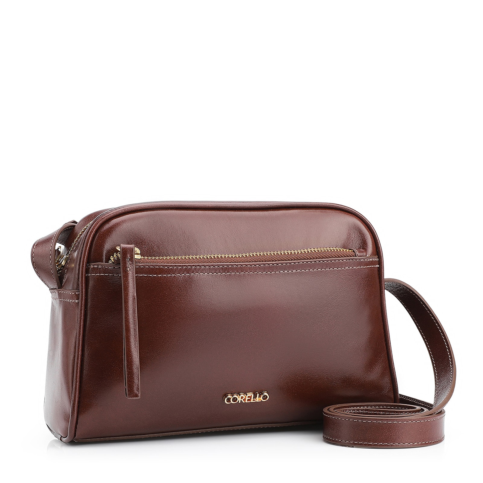 Bolsa Transversal Couro Marrom