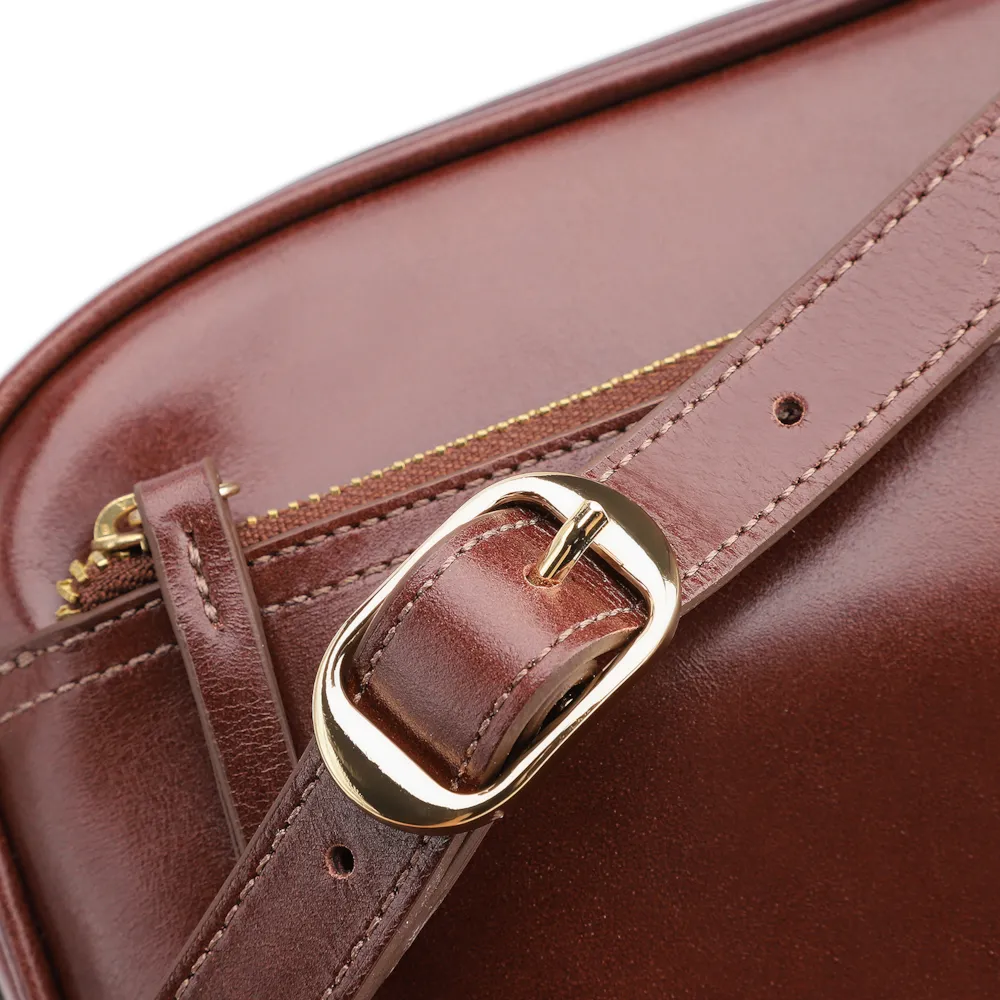 Bolsa Transversal Couro Marrom - imagem 5