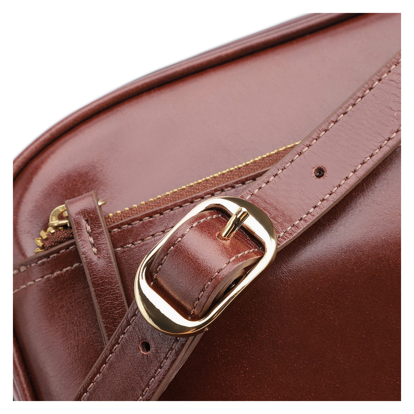 Bolsa Transversal Couro Marrom