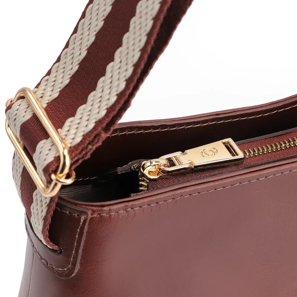 Bolsa Transversal Couro Marrom - imagem 5