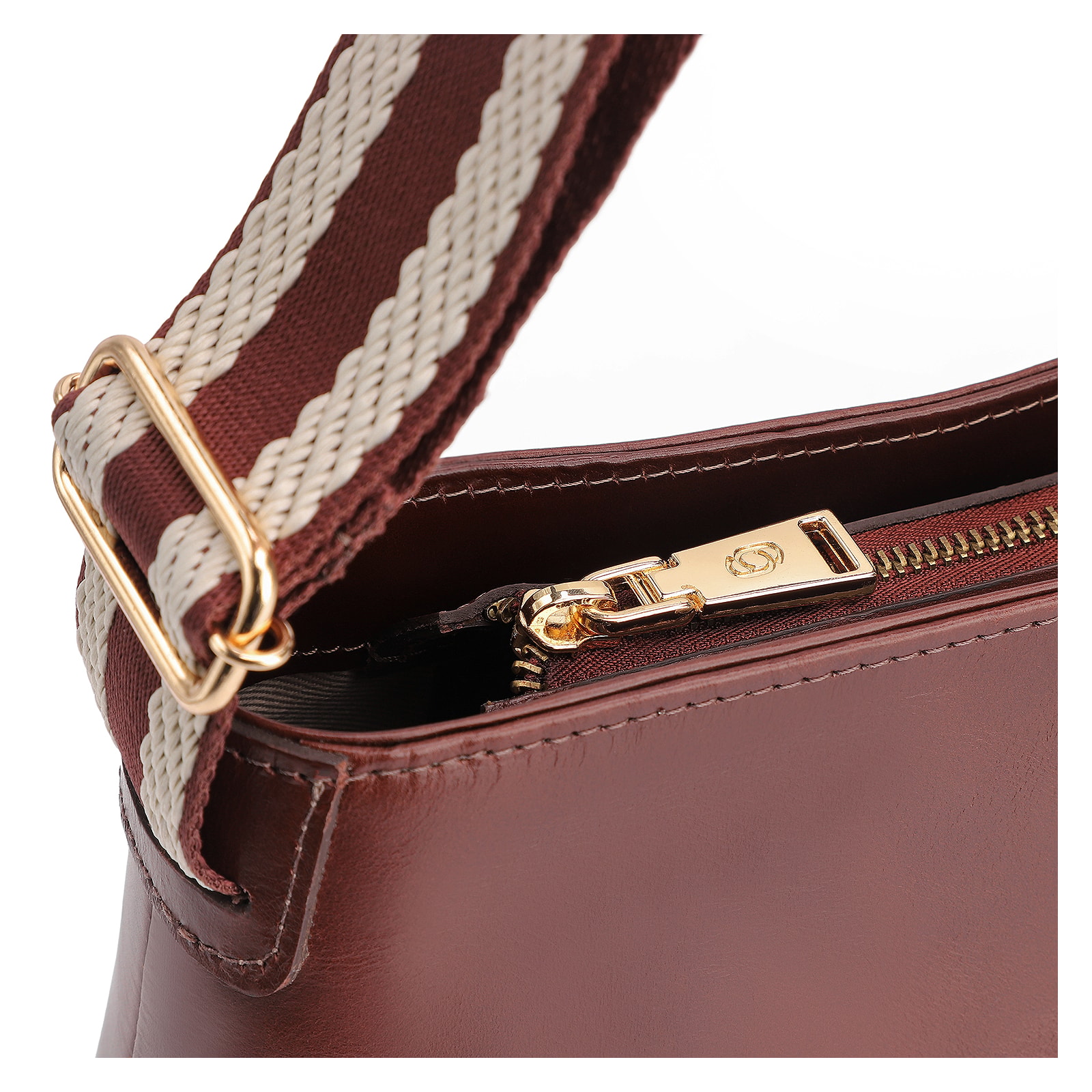 Bolsa Transversal Couro Marrom
