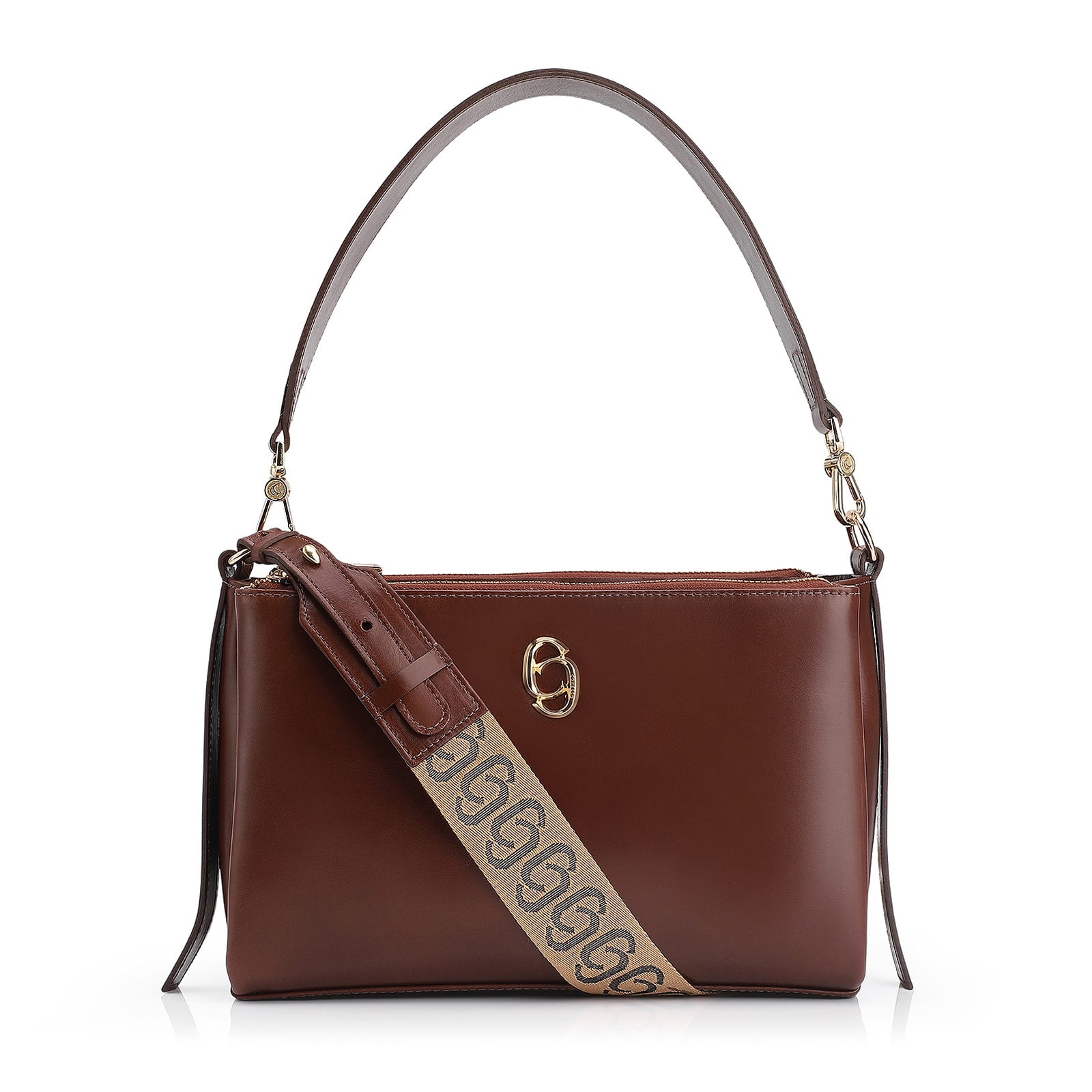 Bolsa Transversal Couro Marrom