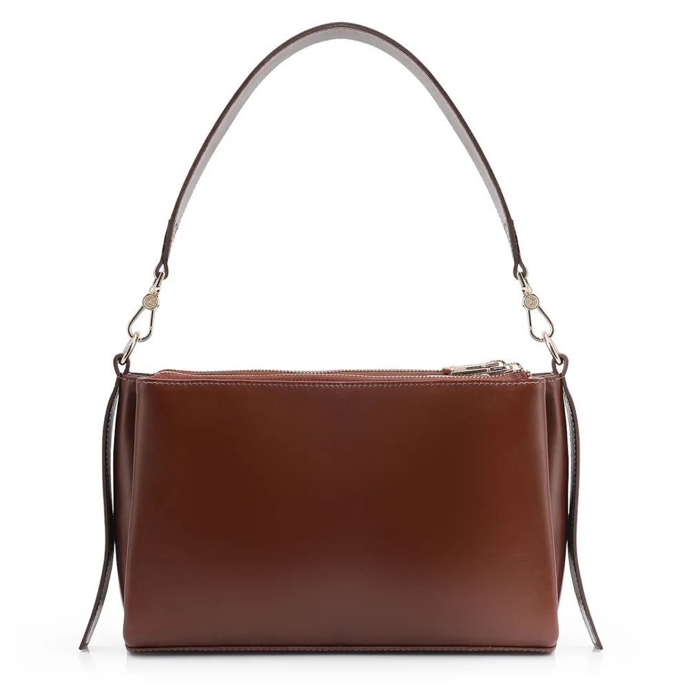 Bolsa Transversal Couro Marrom - imagem 4