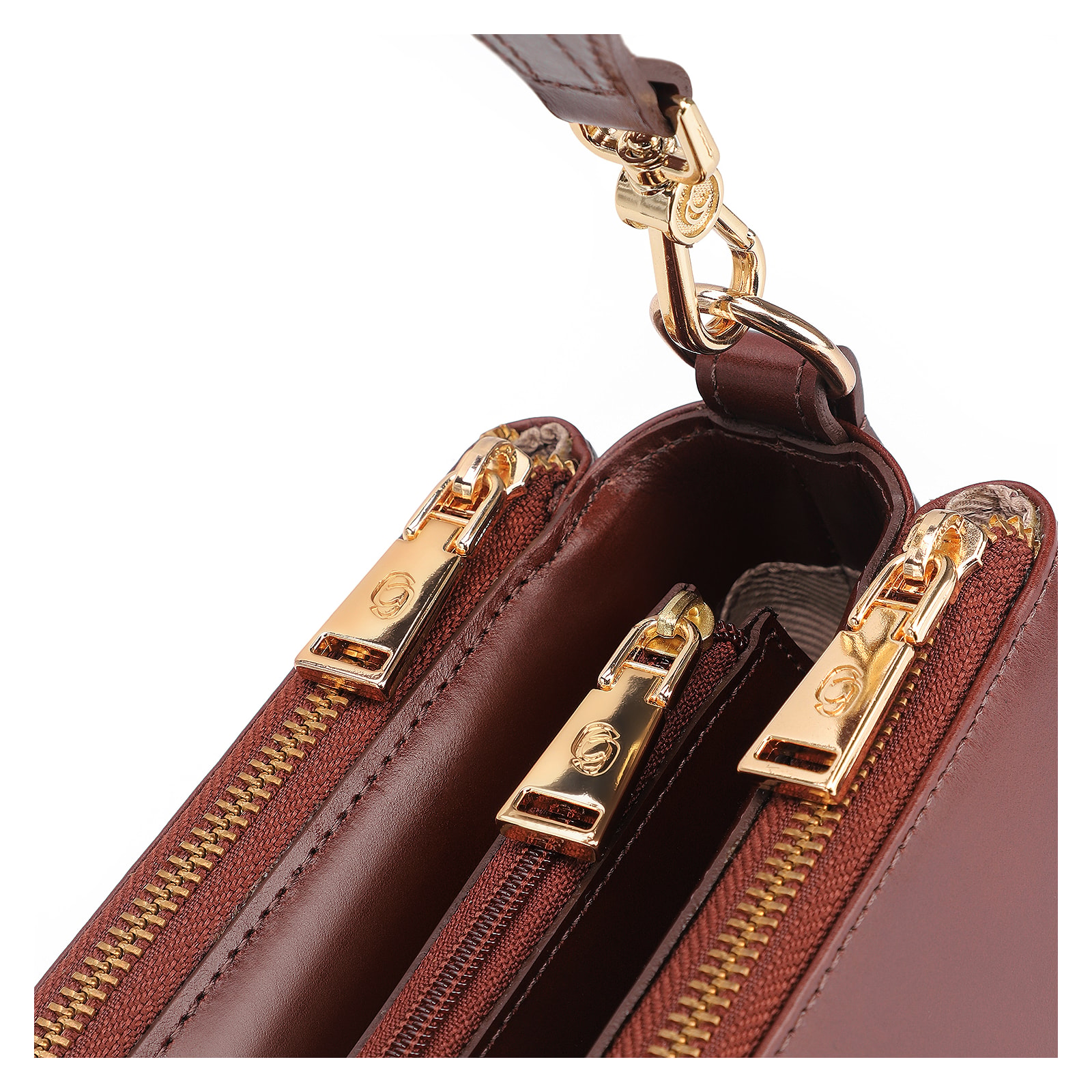 Bolsa Transversal Couro Marrom