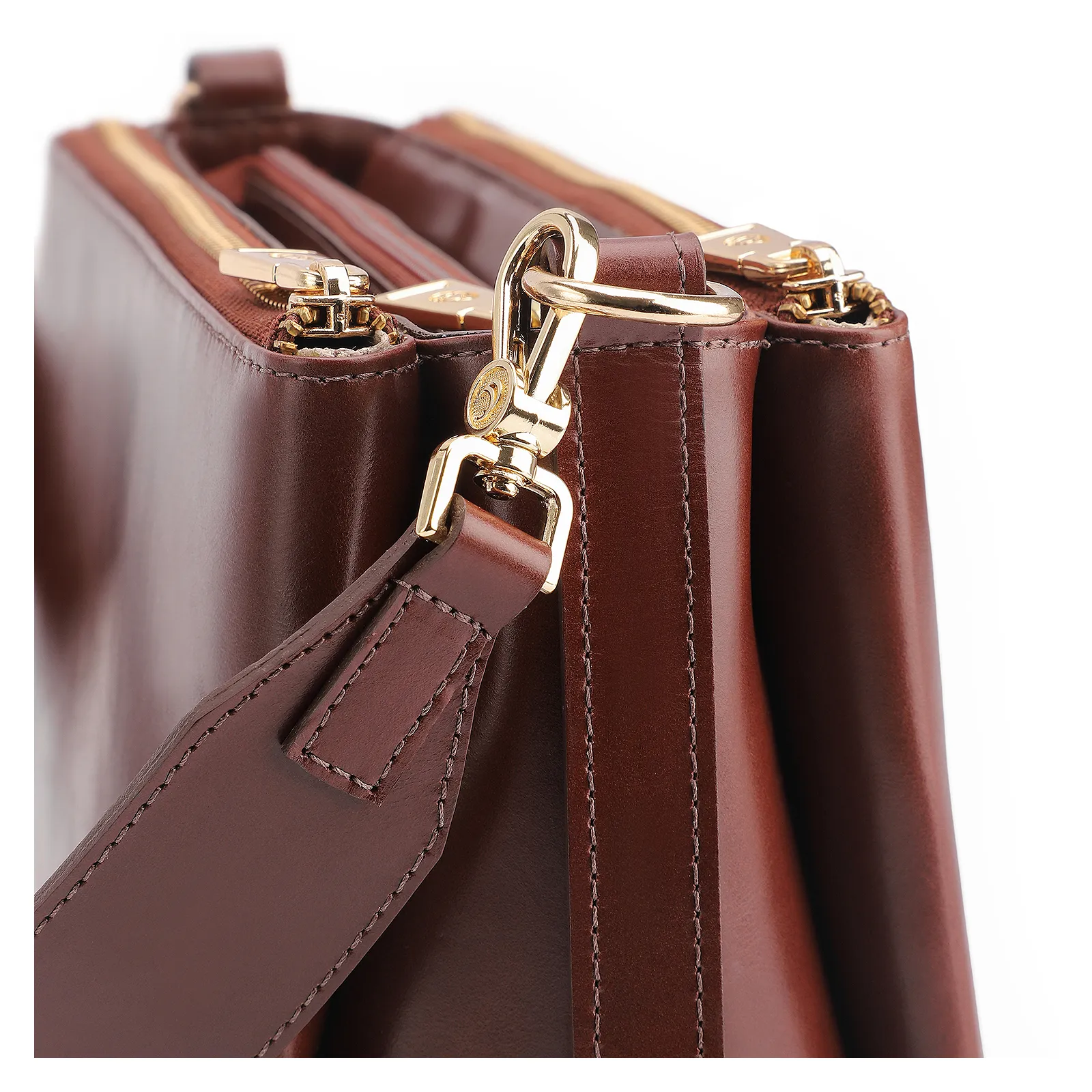 Bolsa Transversal Couro Marrom