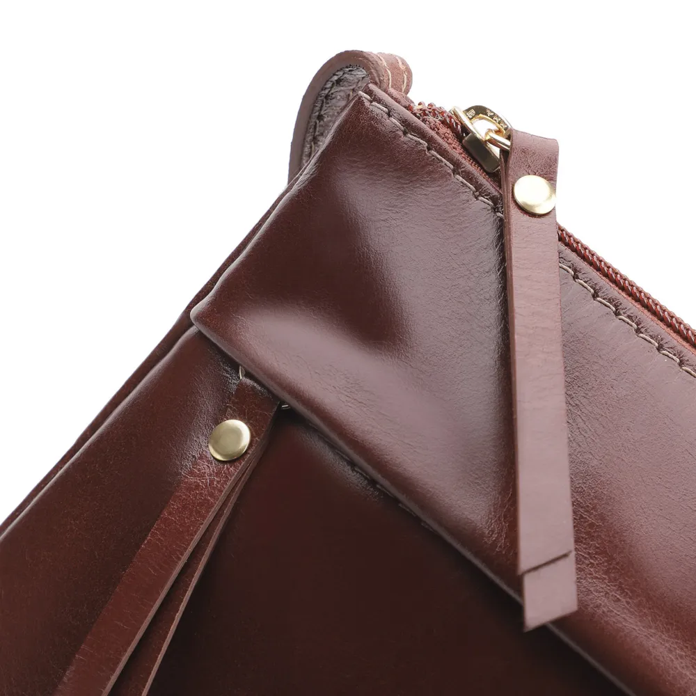 Bolsa Transversal Couro Marrom - imagem 5