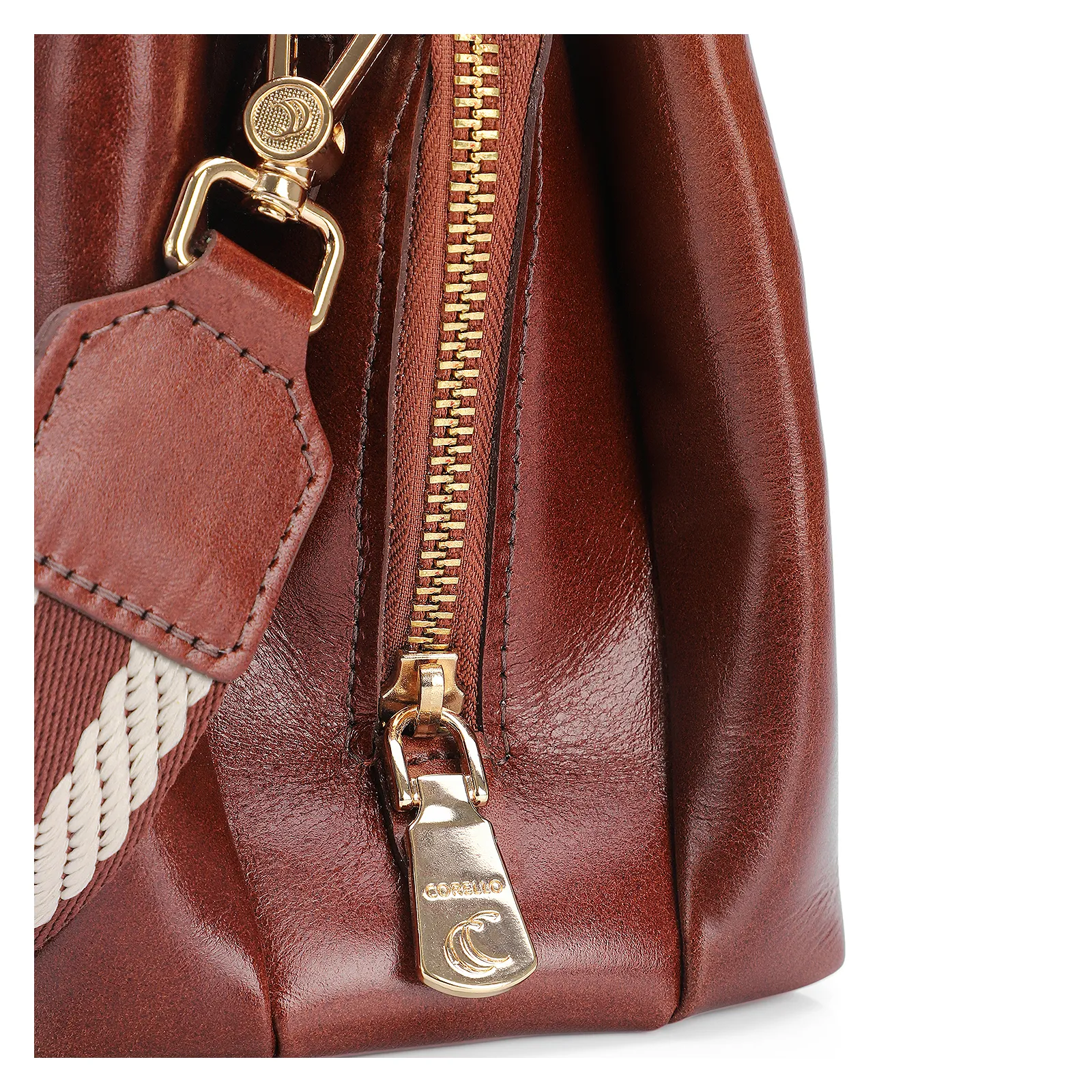 Bolsa Transversal Couro Marrom