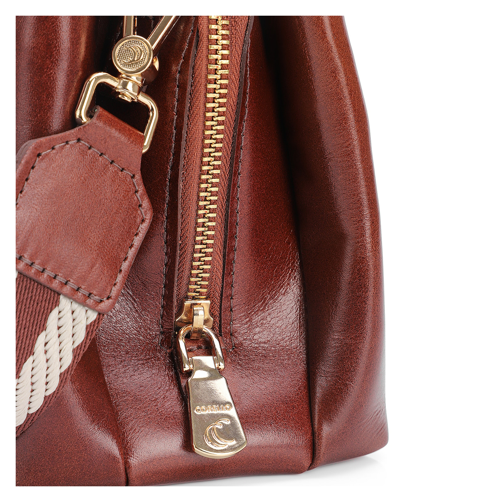 Bolsa Transversal Couro Marrom