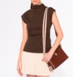 Bolsa Transversal Couro Marrom - imagem 7