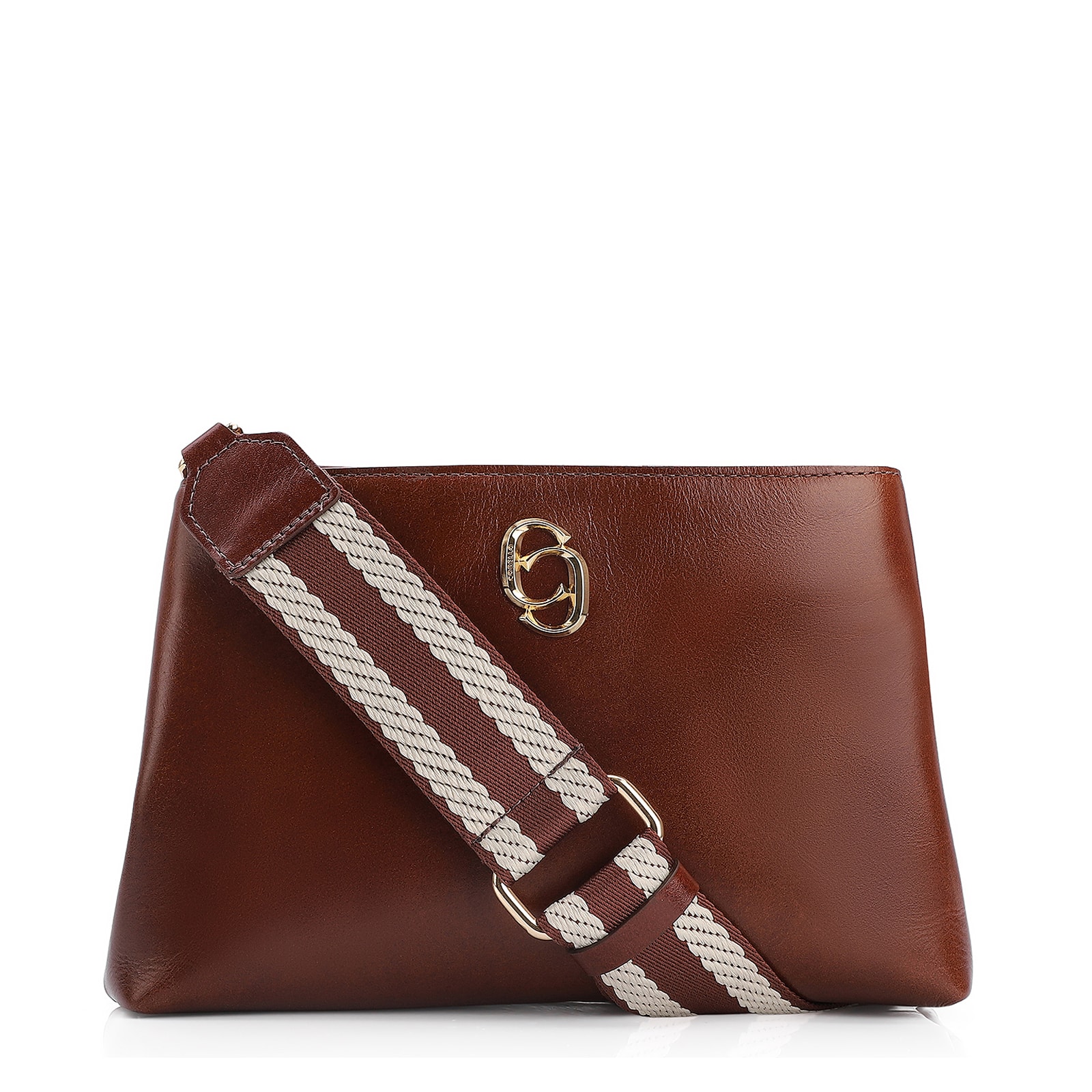 Bolsa Transversal Couro Marrom