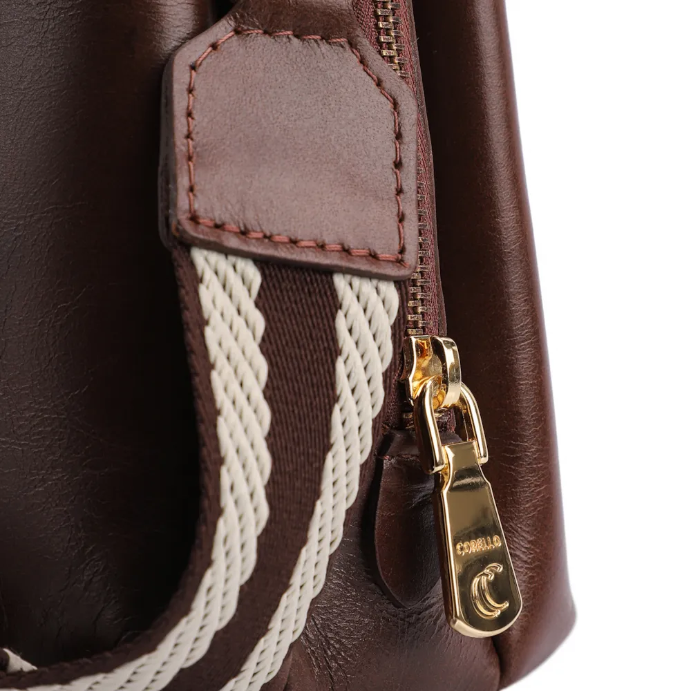 Bolsa Transversal Couro Marrom - imagem 5