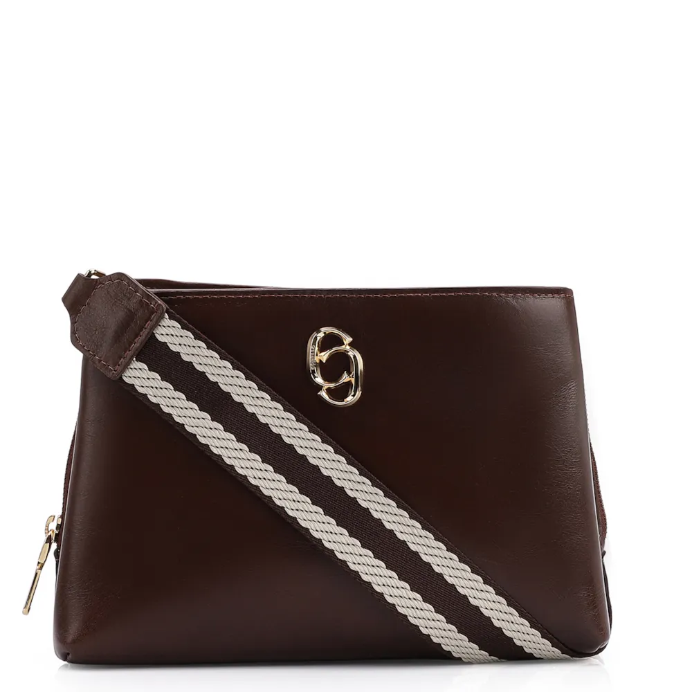 Bolsa Transversal Couro Marrom