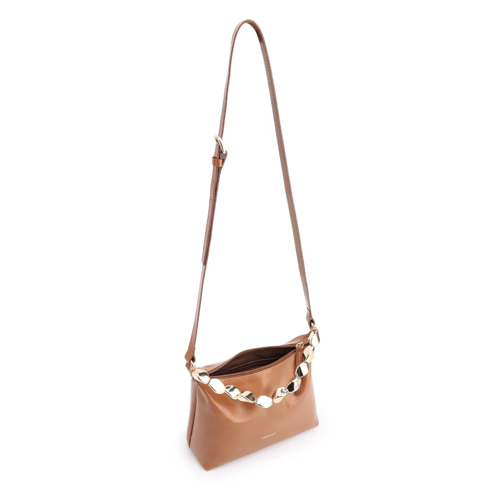 Bolsa Transversal Couro Marrom - imagem 4
