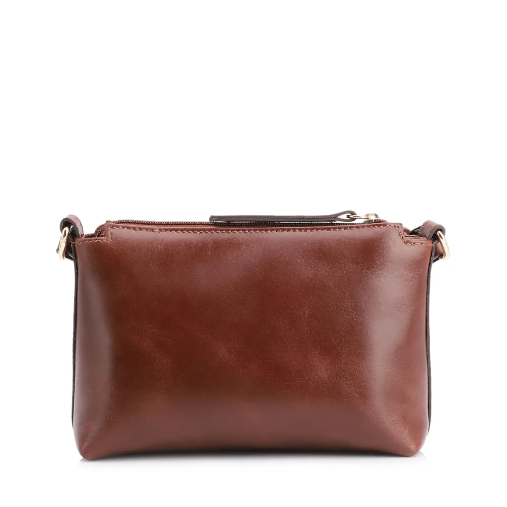 Bolsa Transversal Couro Marrom - imagem 4