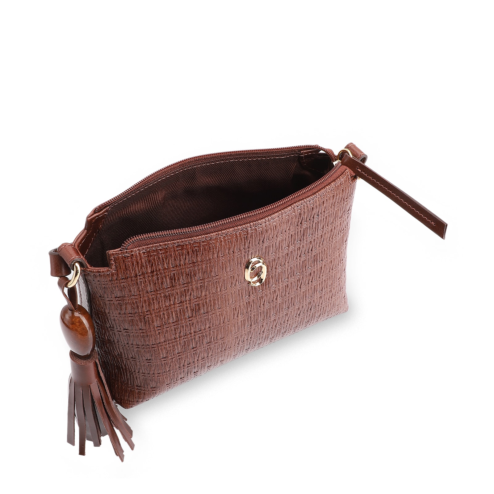 Bolsa Transversal Couro Marrom