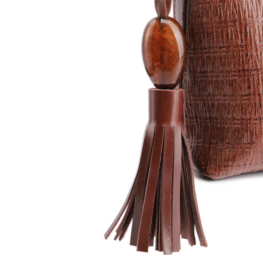 Bolsa Transversal Couro Marrom - imagem 6