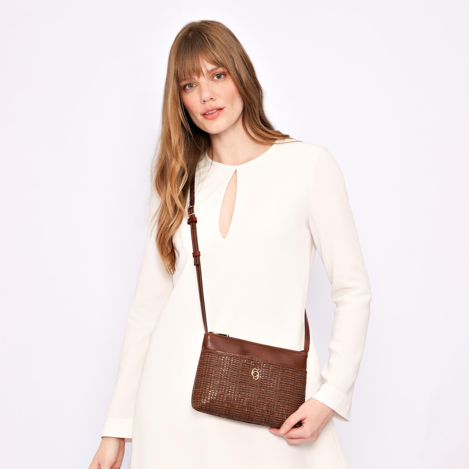 Bolsa Transversal Couro Marrom