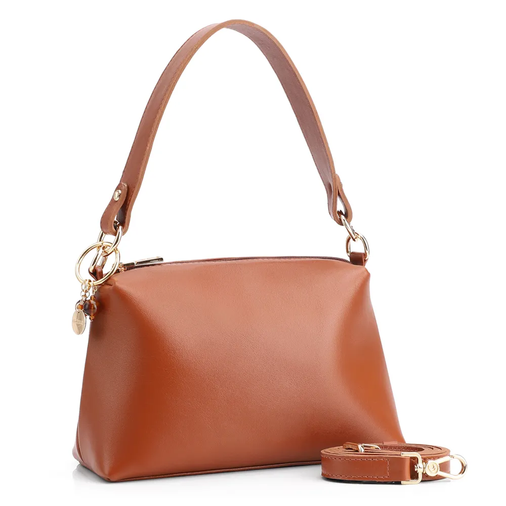 Bolsa Transversal Couro Marrom - imagem 3
