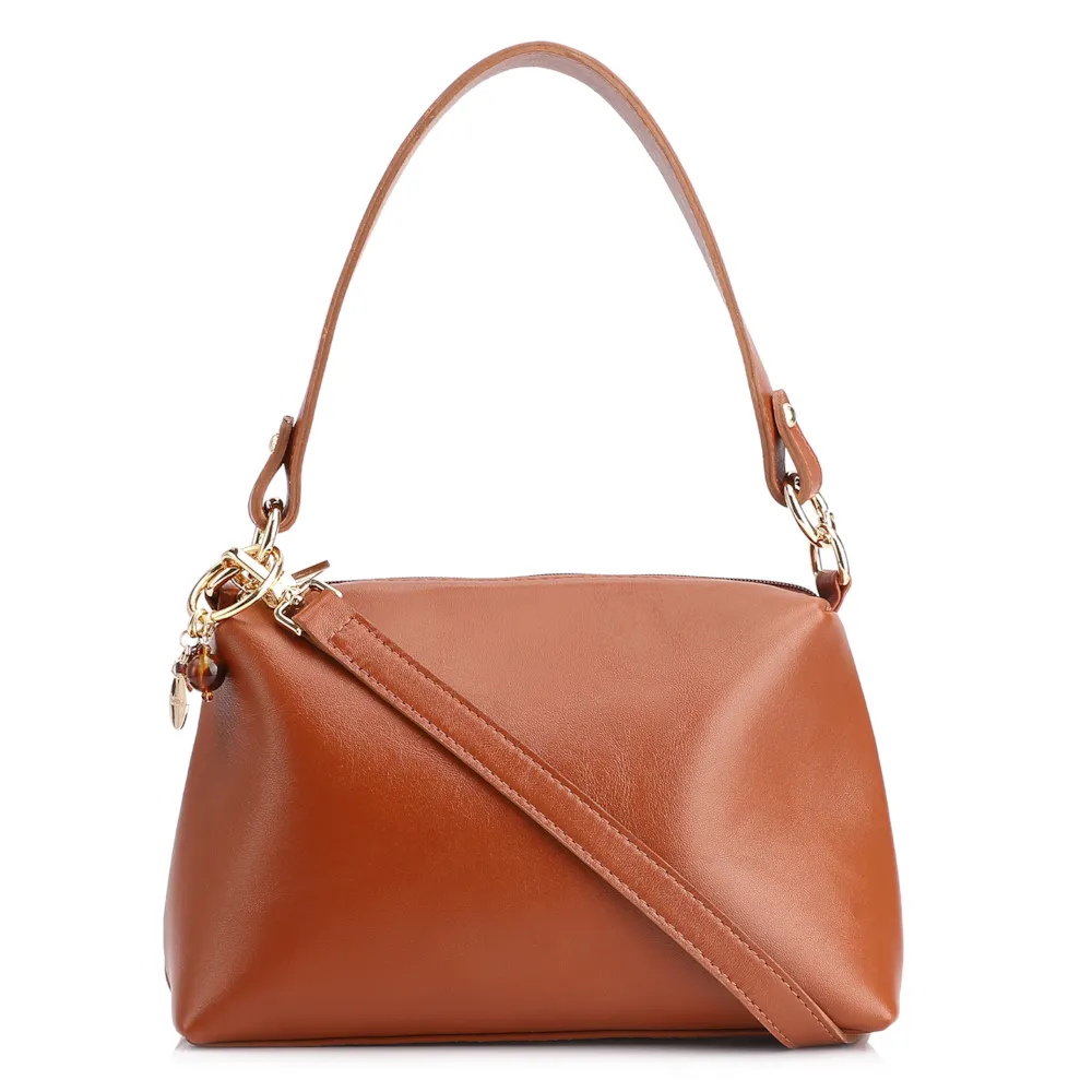 Bolsa Transversal Couro Marrom
