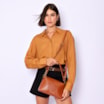 Bolsa Transversal Couro Marrom - imagem 2