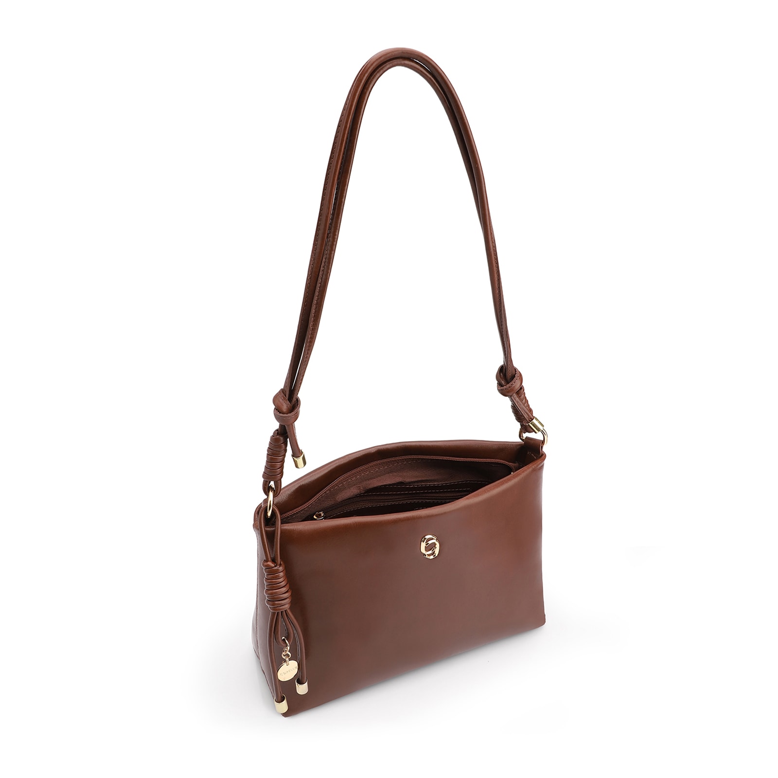 Bolsa Transversal Couro Marrom