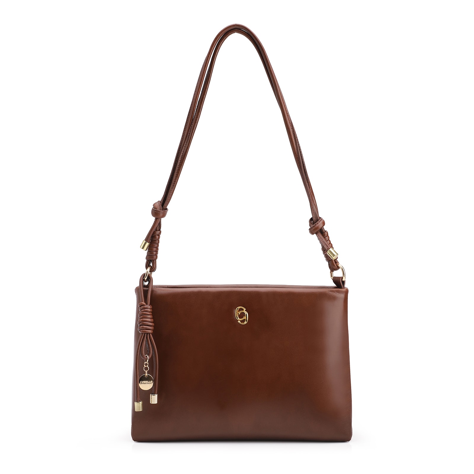Bolsa Transversal Couro Marrom